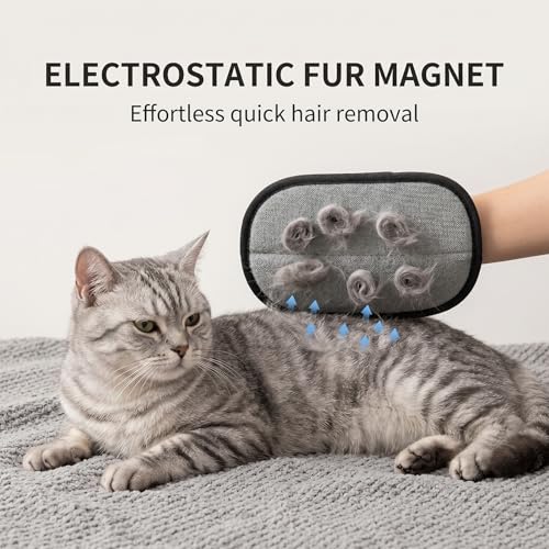 Guante Quitapelos Electrostático para Mascotas ZHIQIN